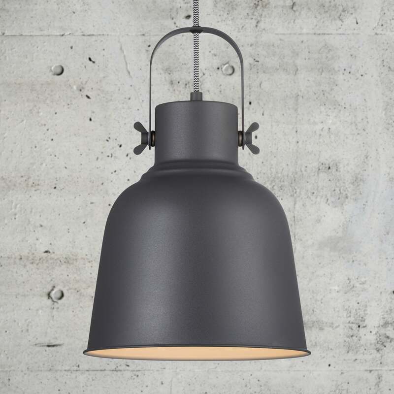Nordlux Pendelleuchte Adrian Hängeleuchte Hängelampe Leuchte in Schwarz Ø 25cm - 5701581461987