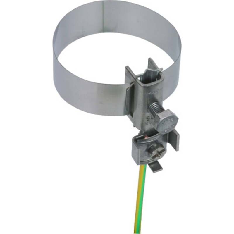 DEHN Erdungsbandrohrschelle Bandrohrschelle Erdung 27-60 mm V2A 10 STÜCK - 4013364025684