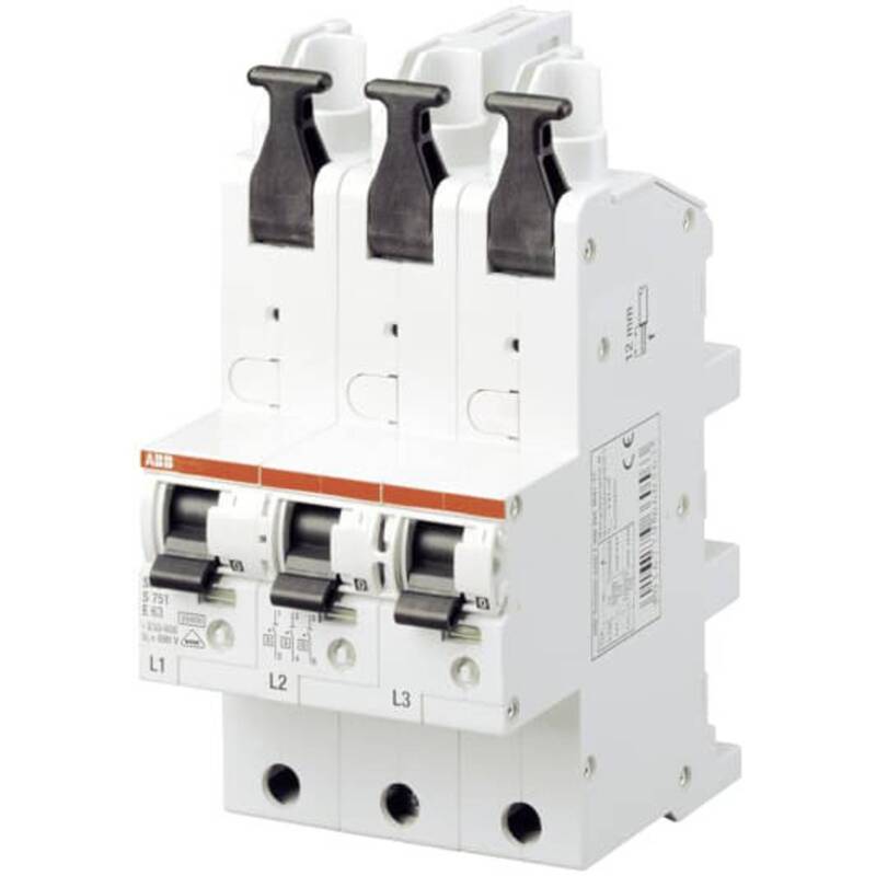 ABB Hauptleitungsschutzschalter Sicherungsautomat S7513E25 3polig Weiß 1 Stück - 4016779660501
