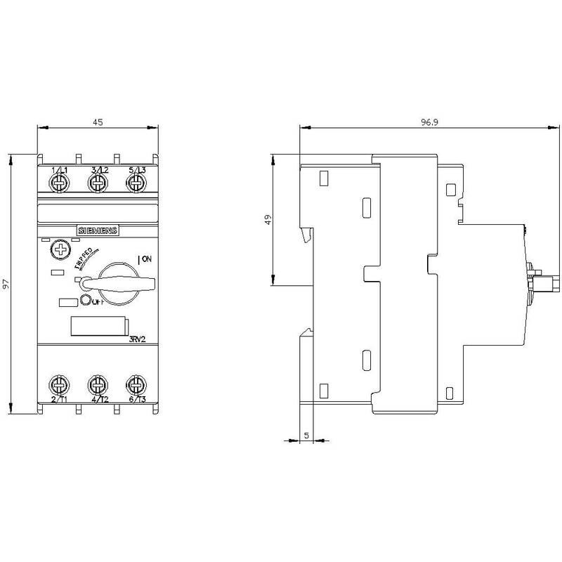 Siemens Leistungsschalter Schutzschalter 3RV2011-4AA10 16A 3RV2011-4AA10 1 Stk - 4011209716285