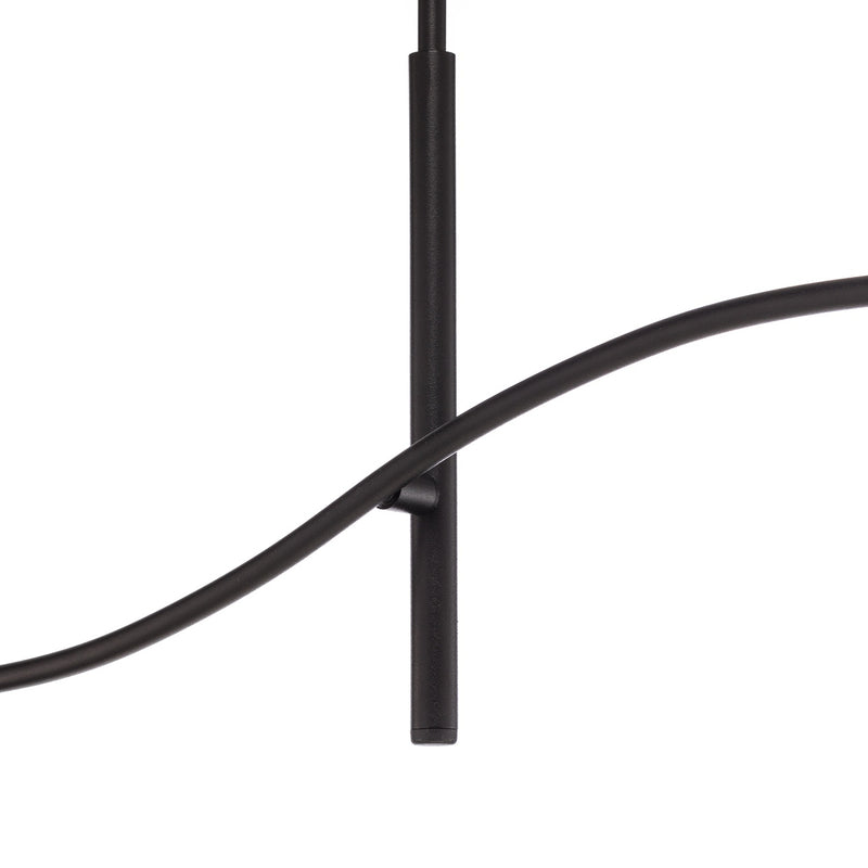 emibig Deckenlampe Lotus LED Hängelampe Leuchte dimmbar schwarz/gold 2-flammig - 5901738921245