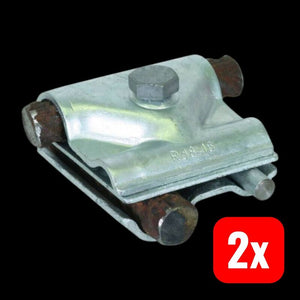 B-Ware DEHN Erdungskabelschuh 6.2kA Kreuzklemme T-Klemme 75x75mm 1 Stück 0.48kg