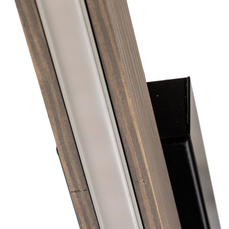 Euluna Deckenleuchte Lampe LED Forrestal Kiefernholz grau schwarz warmweiß 90 cm - 5907642763407