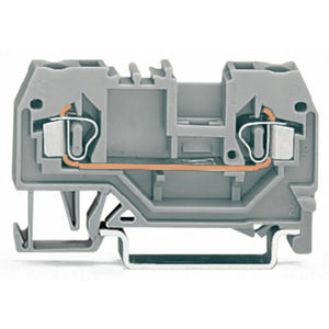 B-Ware WAGO Durchgangsklemme 280-901 Zugfederanschluss grau 100 Stück 5mm Breite