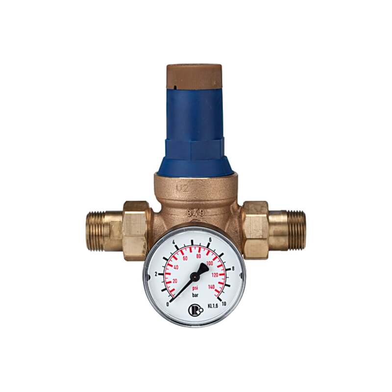 Riegler Druckregler Trinkwasser R 1/2 DVGW geprüft 1,5-6 bar mit Schmutzfänger - 4047322274289