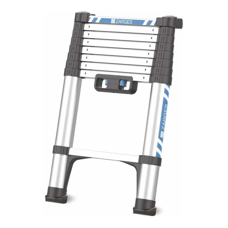 ZARGES Compactstep L Teleskop-Sprossen-Anlegeleiter 9 Sprossen 2,66m 8,4kg - 4003866404001