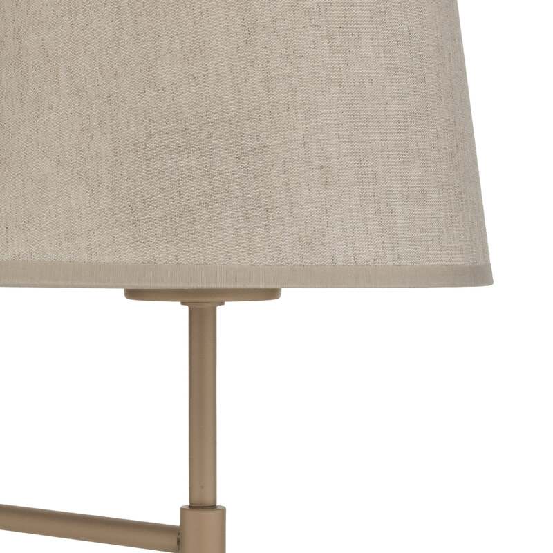 TK-Lighting Wandlampe Elizabeth dimmbar E27 beige sand Leinen 39cm 1-flammig - 5906135111664