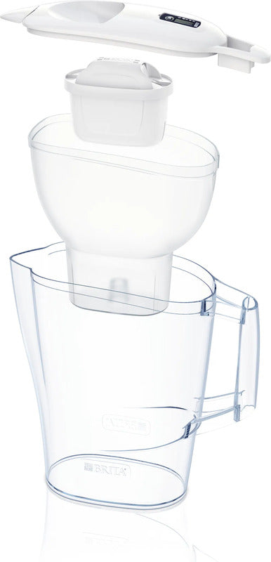 BRITA Wasserfilter-Kanne Filterkanne Aluna Weiß Kartusche Leitungswasser Filter - 4006387076313