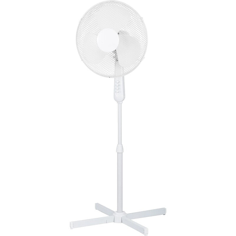 Standventilator Weiß 40cm 120cm Neigungswinkel justierbar mobile Luftzirkulation - 4007873703652