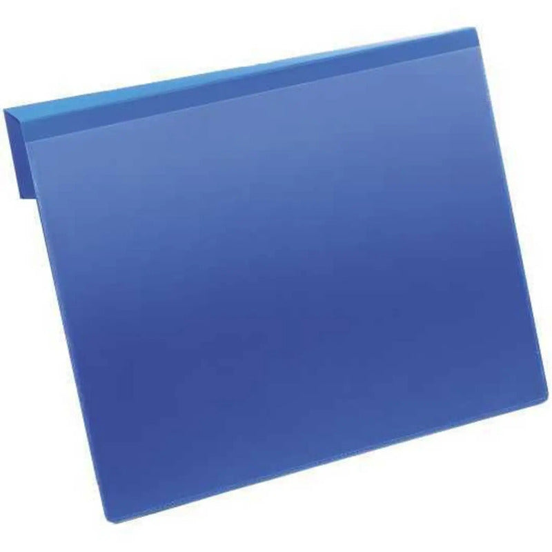 Durable Kennzeichnungstasche DIN A4 quer blau Kunststoff 50 Stück transparent - 4005546981710