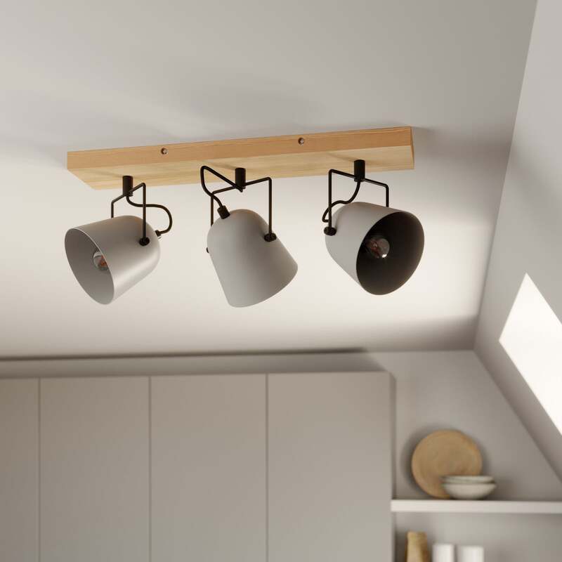 Lindby Adalin Deckenlampe 3-fl. grau Deckenlicht Lampe Leuchte Deckenstrahler - 4251911710069