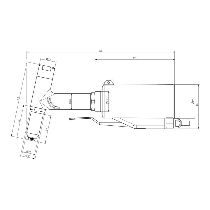 Gesipa Blindnietsetzgerät Nietpistole PH 2 Blindniete Aluminium Druckluft - 4007081170017