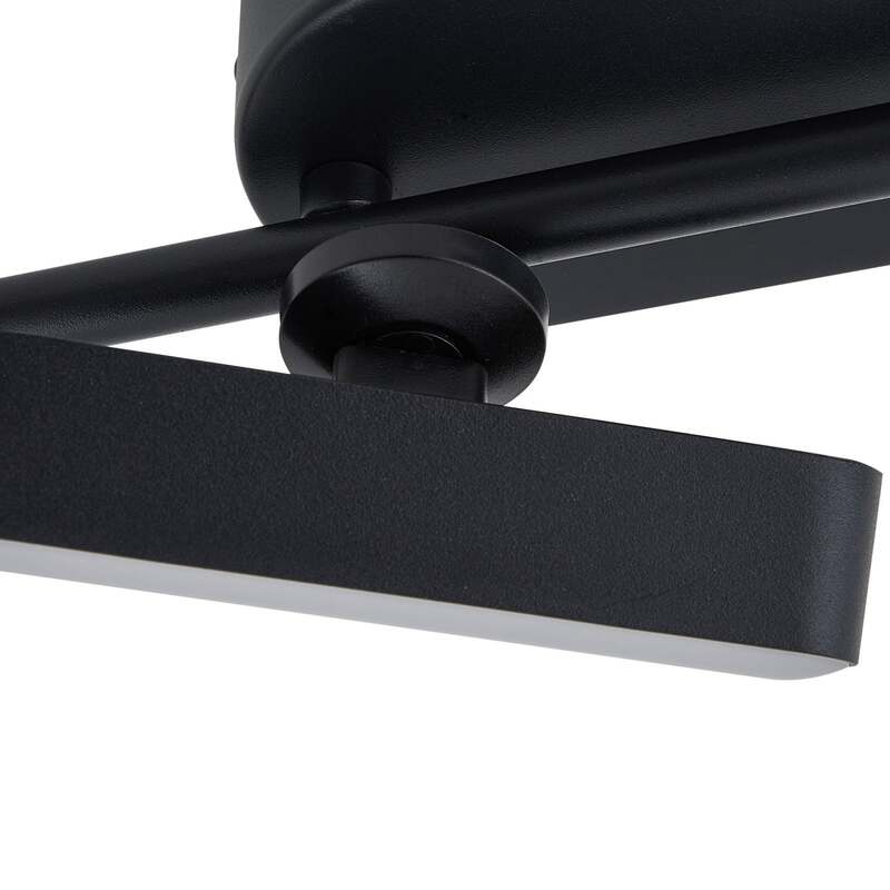 Lindby LED Strahler Deckenleuchte Lichtleiste Eldrin Schwarz dimmbar sechsflammi - 4251911791211