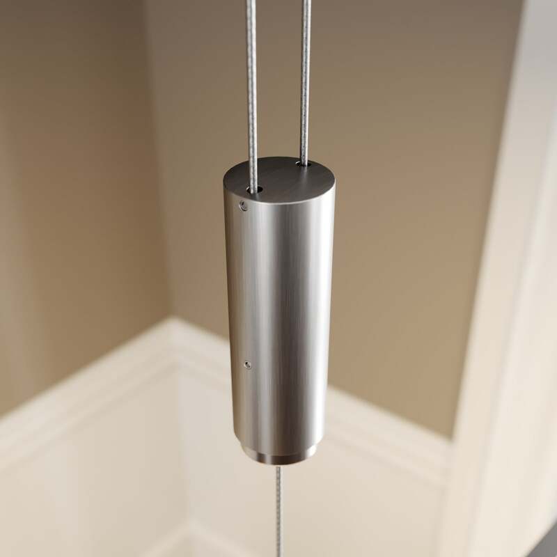 Lucande Hängelampe Hängeleuchte Arnik LED Pendelleuchte dimmbar nickel 120cm - 4251096549164