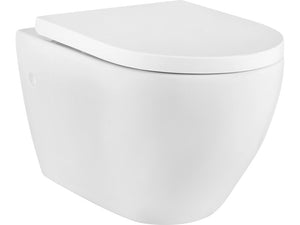 B-Ware baliv Wand WC Kingston spülrandlos Keramik Toilette mit Absenkautomatik weiß