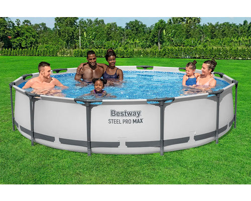Bestway Aufstellpool Framepool rund Ø366x76cm mit Filteranlage und Abdeckplane - 6942138981896