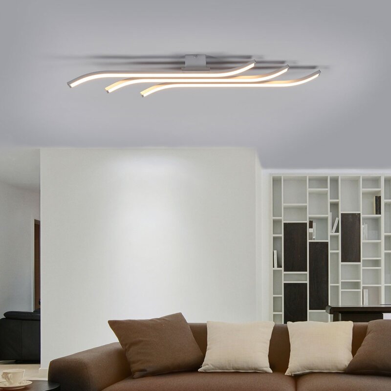 Domiluce Deckenlampe Deckenleuchte LED Largo Aluminium Weiss 3 flammig 83 cm - 5905563001899