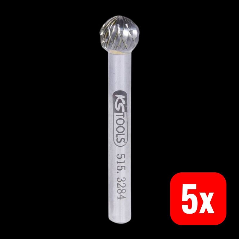 KS Tools Frässtift Hartmetall Ø6mm Länge 54mm Entgraten Kanten brechen 1 Stück - 4042146257166