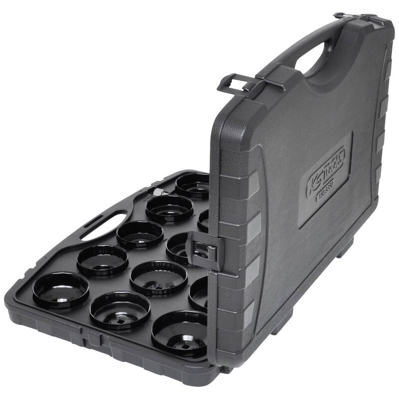 KS Tools Ölfilterschlüssel 3/8" 30-tlg. Set im robusten Kunststoffkoffer 6670g - 4042146071816