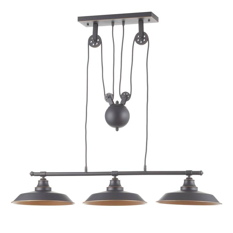 Westinghouse Hängeleuchte Iron Hill Hängeleuchte Lampe Leuchte 3fl. E27 schwarz - 4895105610751