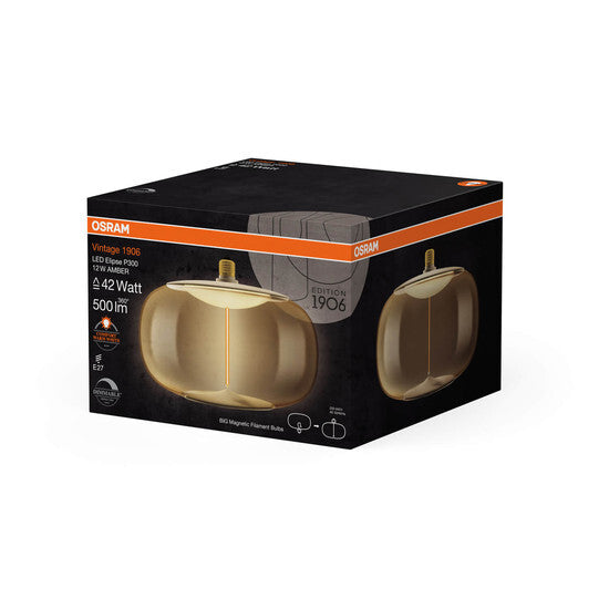 OSRAM LED Vintage Big Elipse E27 12W 818 Filament Amber Dimmable - 4058075836242