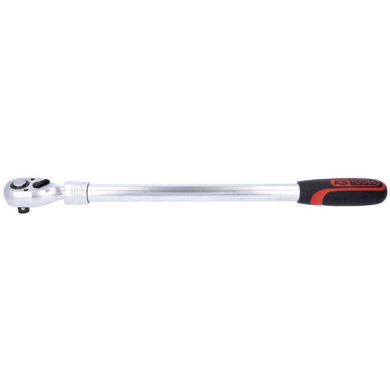 KS Tools Umschaltknarre 1/2" Ratsche 72 Zähne 600mm Chrom-Vanadium Stahl - 4042146909225