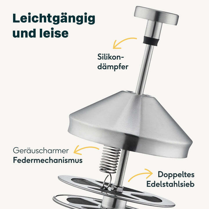 Silberthal Milchaufschäumer Milchschäumer Edelstahl Spülmaschinengeeignet - 4260470462739