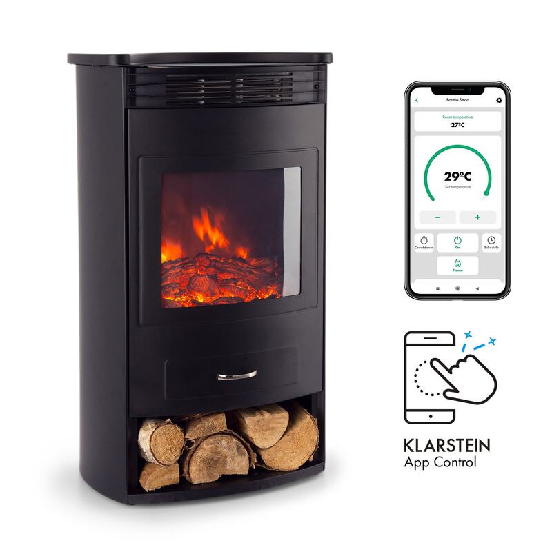 Klarstein Bormio Smart Elektrokamin Kamin Heizgeräte Klimagerät SIEHE TEXT/FOTO - 4060656231261