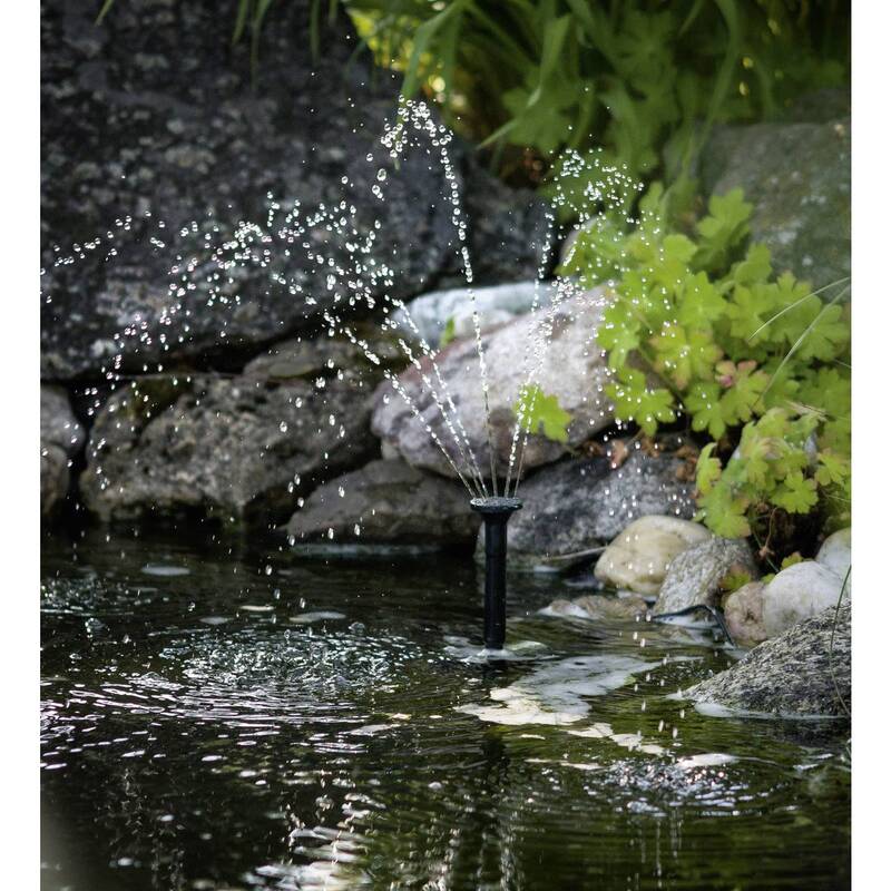 Renkforce Solar-Pumpenset Gartenpumpe Wassersäule 170l/h 0,65m Förderhöhe 6V - 4016138859140