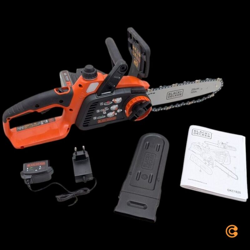 Black & Decker Akku-Kettensäge 250mm Akku-Kettensäge 18V Li-Ion schwarz 2.0Ah - 5035048465936