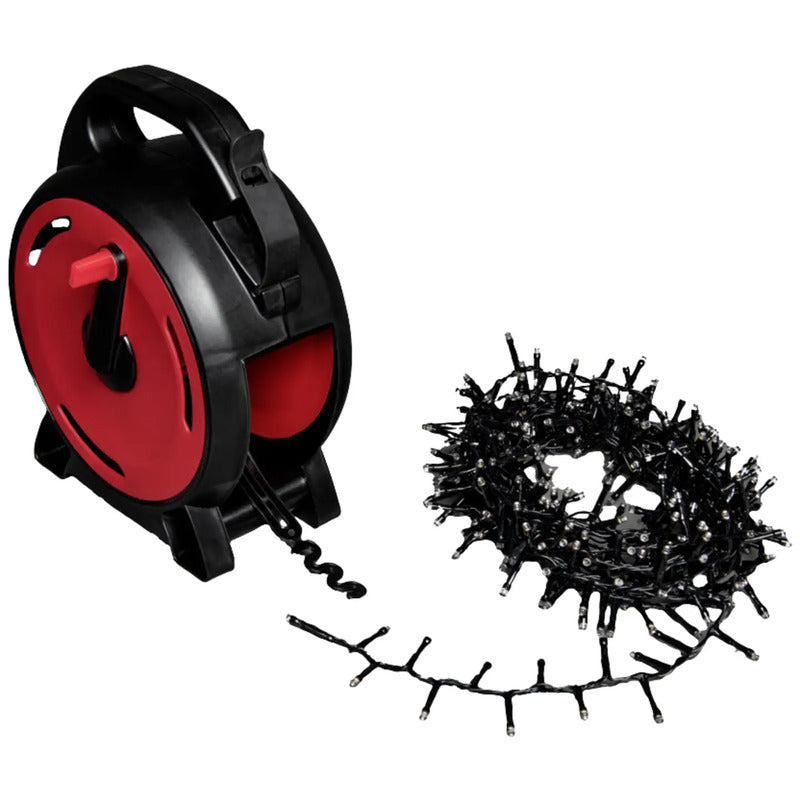 Konstsmide Lichterkette Außen 300 LED Warmweiß Dekolicht 6,58m IP44 schwarz - 7318303843105