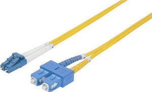 2x B-Ware Intellinet Glasfaser Anschlusskabel LWL LC-Stecker SC-Stecker 9/125µ 2 STÜCK