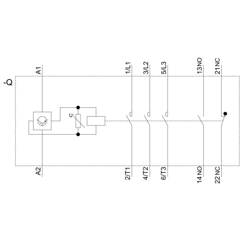Siemens Schütz Relais 3RT2046-1NF30 Varistor 3polig 96A 1000V 148kW S3 1St - 4047621024899