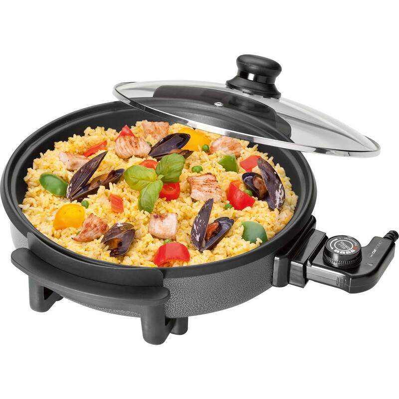 Clatronic PP3401 251129 Partypfanne Pfanne 1500W 32cm Speisenerwärmer Glasdeckel - 4006160511291