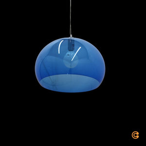 B-Ware Kartell FL/Y Pendelleuchte Deckenlampe Hängelampe Lampe Leuchte Design blau