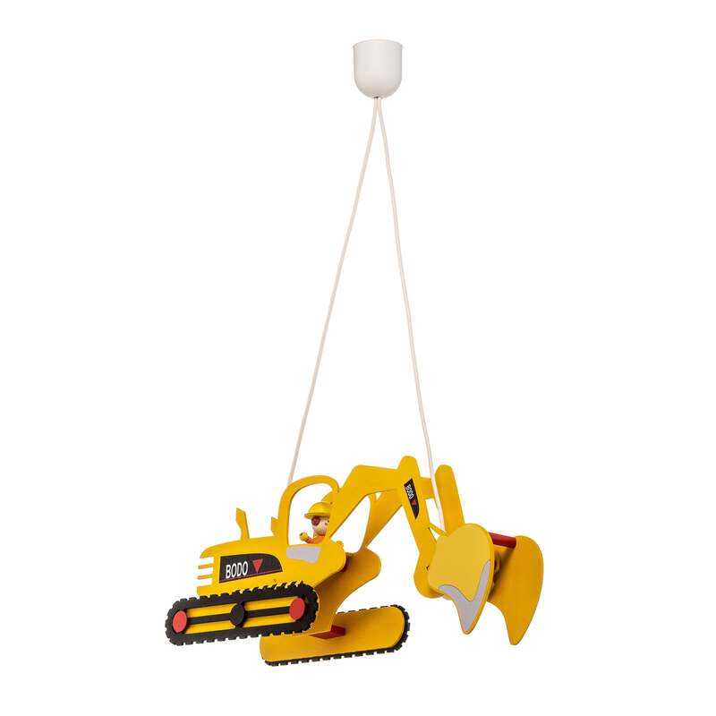 ELOBRA Hängeleuchte Bodo Baggerform LED Pendelleuchte Lampe dimmbar gelb schwarz - 4019698128428
