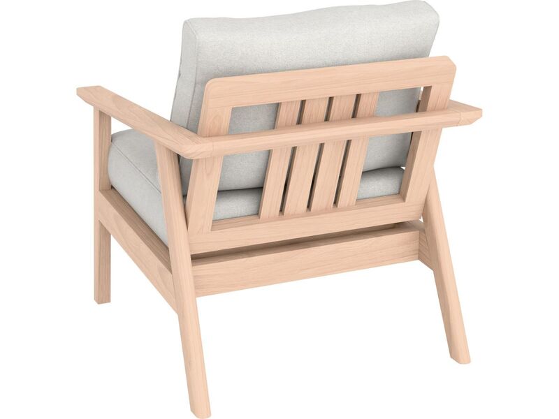 Loungegruppe Ashwood 4-teilig Akazienholz mit Kissen hellgrau langlebig - 4007875112490