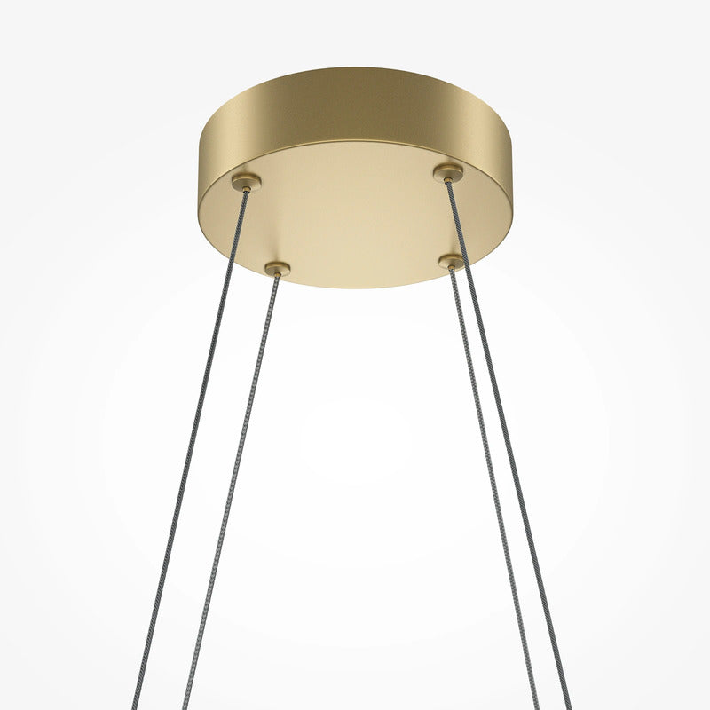Maytoni LED Hängeleuchte Pendelleuchte Halo messing weiß Aluminium dimmbar - 4099776065067