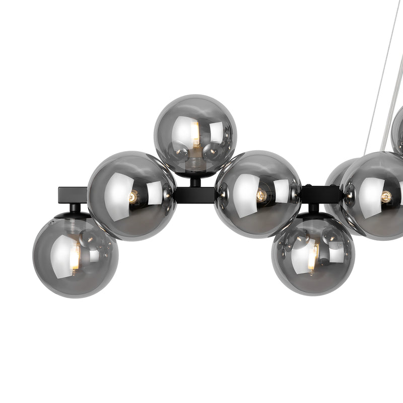 Maytoni Hängeleuchte Pendelleuchte Dallas 25-flg. dimmbar schwarz 123,5cm - 4099776029168