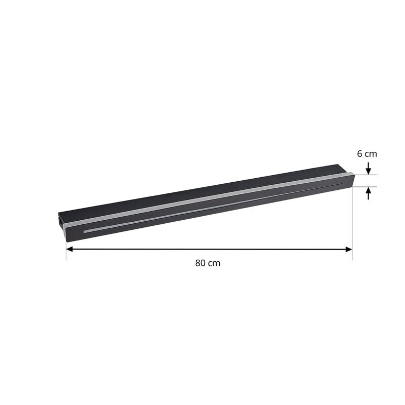 Lindby LED-Wandleuchte Wandlampe Benario Aluminium schwarz Beleuchtung 80 cm - 4251911794762