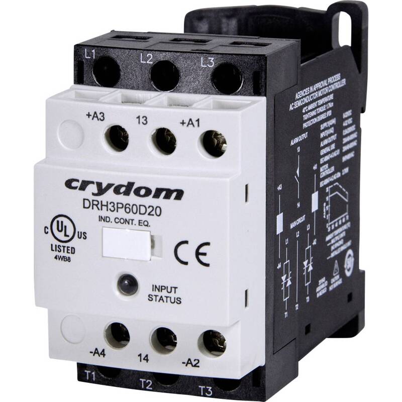 Crydom Halbleiterschütz Schütz Nullspannungsschaltend DRH3P60A20 20A - 2050004530940