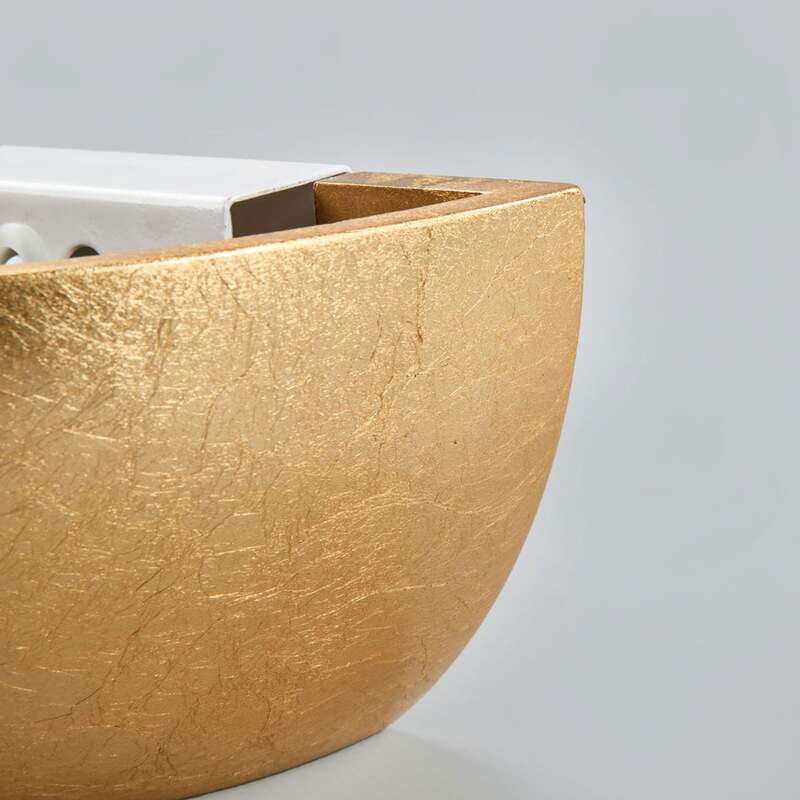 Lindby Wandleuchte Hängeleuchte Kolja LED Wandlampe Lampe dimmbar gold 25cm - 4251096525878
