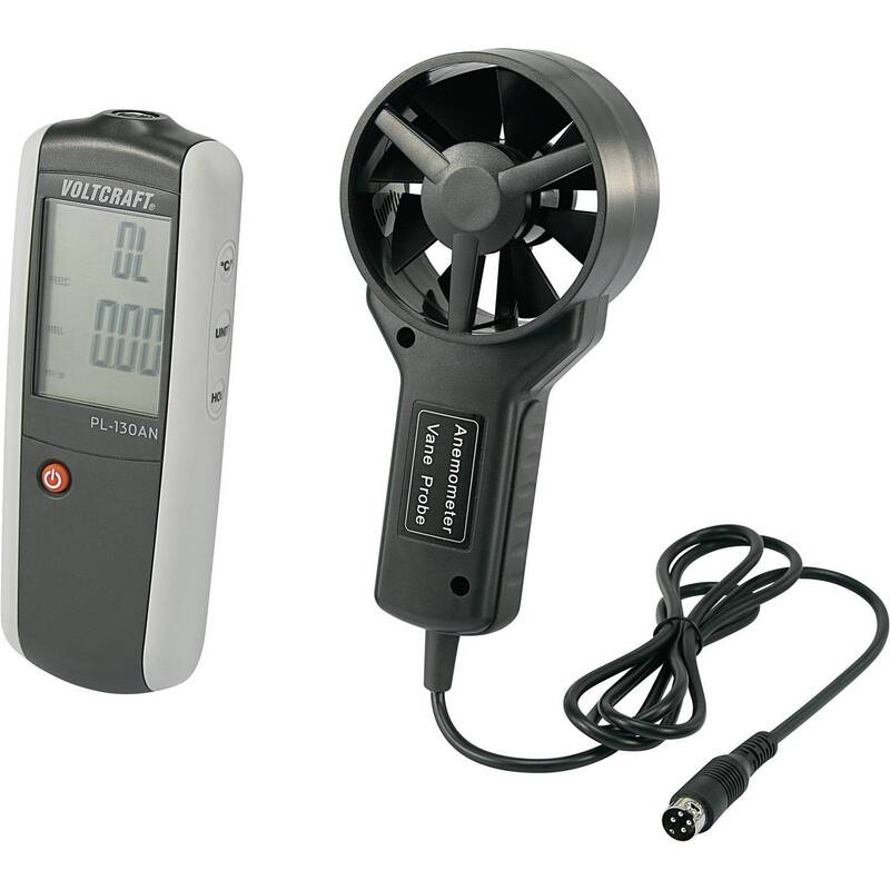 Voltcraft PL-130 AN Anemometer 0.4-30 m/s -10°C - 60°C Luftstrom- Windmesser - 4016138635010