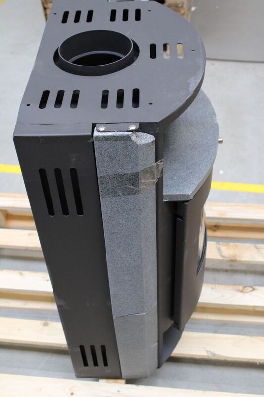 Accente Kaminofen Pamir 2.0 Naturstein Schwarz 6,7 kW Heizgerät Kamin Ofen - 4251787400224
