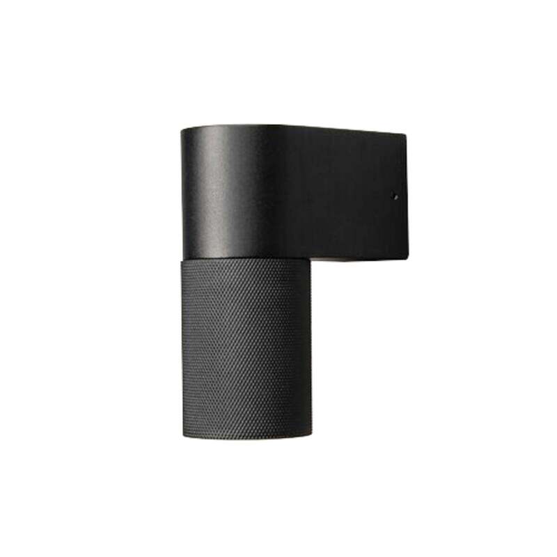 Konstsmide Außenwandleuchte Außenlampe Temi Schwarz Aluminium Wandlampe - 7318307666755