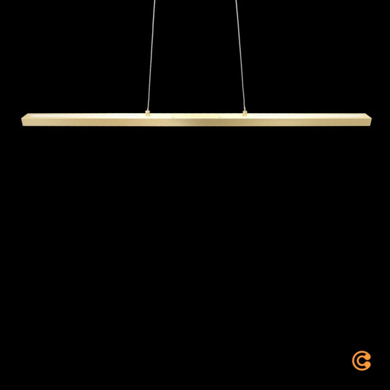 Fabas Luce LED Hängeleuchte Pendellampe Ling messing Up Downlight dimmbar - 8019282540427