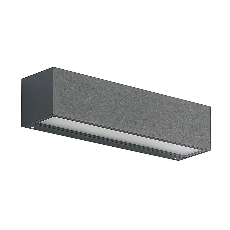 Arcchio Wandleuchte Außen anthrazit LED Lengo 2-flg 3000K 4000K IP65 25cm - 4251911714043