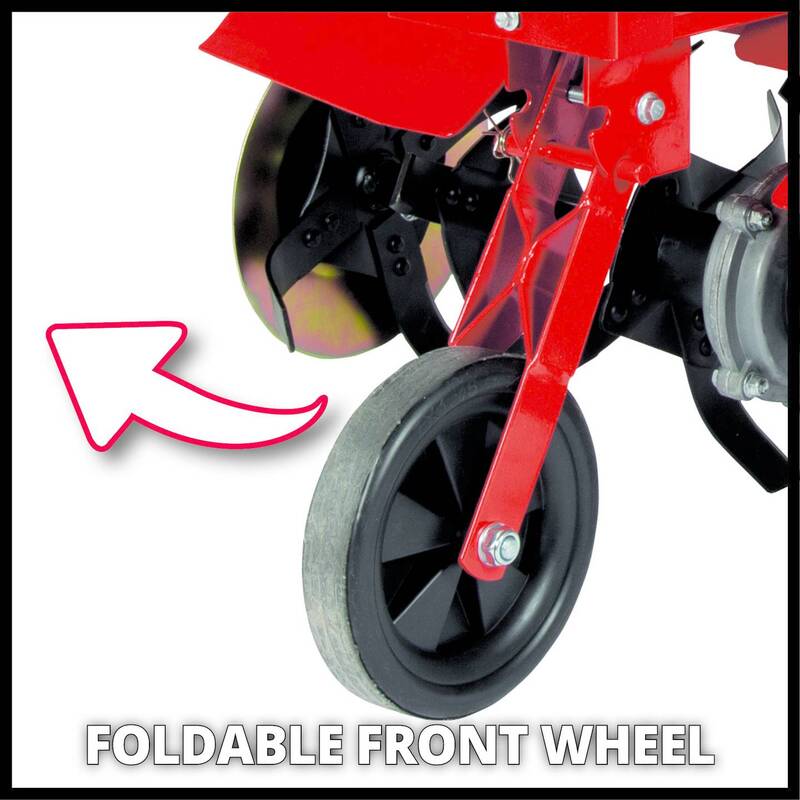 Einhell Benzin-Bodenhacke GC-MT 2560 LD Gartenwerkzeug 2500W 6 Messer rot - 4006825646351