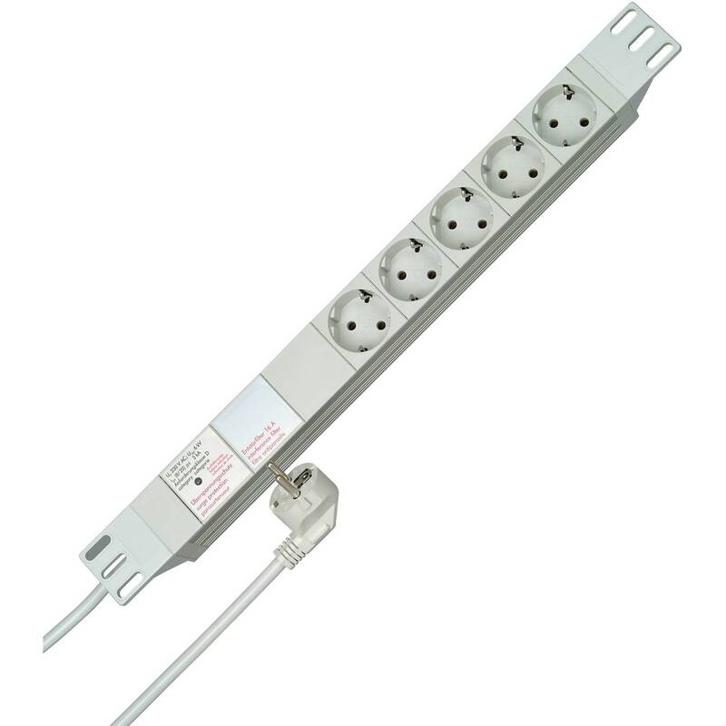 Kopp 930504014 Steckdosenleiste Verteiler 19 Zoll 5fach Weiß Schutzkontakt 1 St - 4008224459037