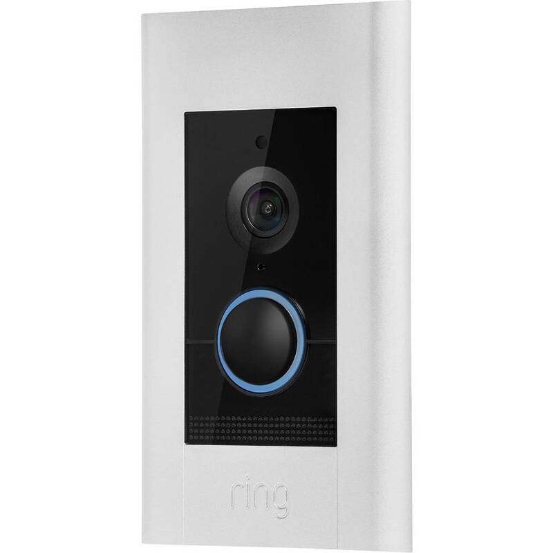ring Elite IP-Video-Türsprechanlage WLAN Komplett-Set Familienhaus Video Klin655 - 0842861101652